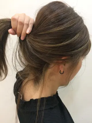 カラー Batta所属・坂上 岳のヘアスタイル