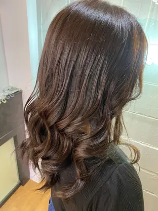 セミロング カラー ヘアアレンジ 久米 治仁のヘアスタイル