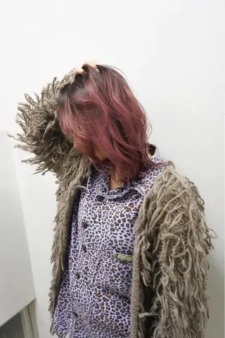 ミディアム カラー メンズ特化 パーマ/オザワのヘアスタイル