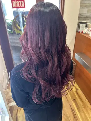 ロング カラー 🎀たな 🧸のヘアスタイル