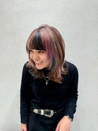 ミディアム stair:case 武蔵小杉所属・髪質改善/ブリーチ 特化🧡‬‪田中颯士のヘアスタイル