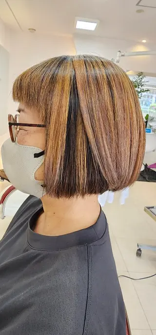 ミディアム カラー hairmake Juinのヘアスタイル