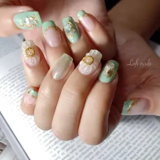 セミロング ネイル Lofi nails ゆきこのネイルデザイン