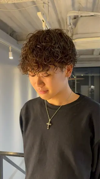 ショート パーマ メンズ メンズ特化/パーマ/ 韓国ヘア/natsuのヘアスタイル