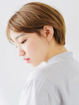 ショート カラー ショートボブ縮毛矯正 髪質改善のプロ山道潤のヘアスタイル