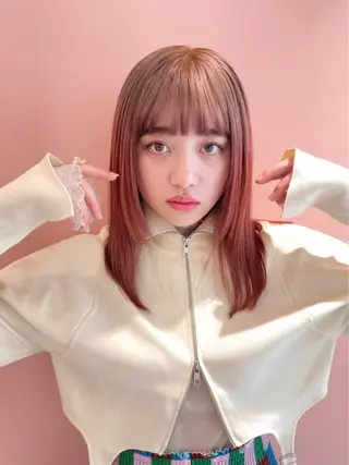 ミディアム カラー karin/インナー カラー/北名古屋市のヘアスタイル