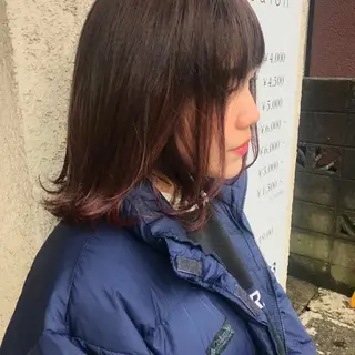 ミディアム riho/ブリーチ/ デザインカラー/辻堂のヘアスタイル