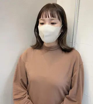 ミディアム カラー テトネ タカシのヘアスタイル