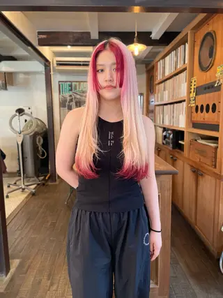 ロング カラー 篠江 廉のヘアスタイル