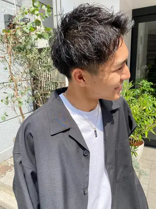 ショート パーマ ヘアアレンジ メンズ XENA表参道 MIKUのヘアスタイル