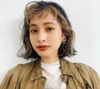 ショート カラー GIFT所属・橋本叶夢/ ショートヘア/透け感のヘアスタイル