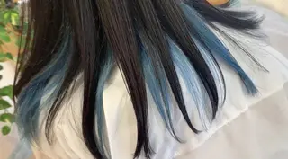 ミディアム カラー mimiiy梅田 中崎町ハイトーンのヘアスタイル