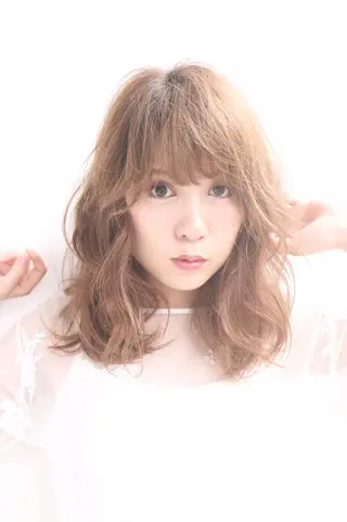 ミディアム カラー パーマ 山下 直人のヘアスタイル