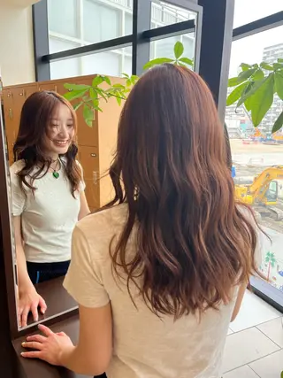 セミロング 【スタイリスト】千葉 悠‪✂︎‬のヘアスタイル