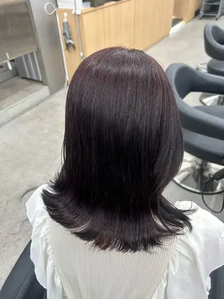 ミディアム 愛結 暖色カラー🎀🩰のヘアスタイル