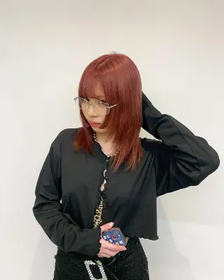 ミディアム カラー 髪質改善 ೀyuikaのヘアスタイル