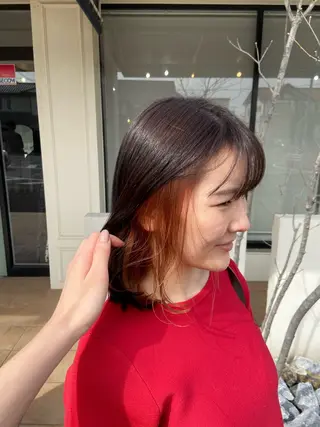 カラー 🍎韓国カラー licoris寛菜のヘアスタイル