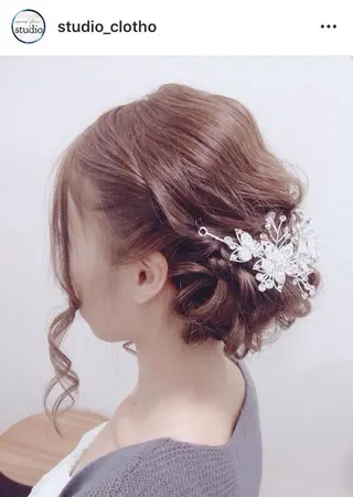 ヘアアレンジ 京都.祇園セットサロン:スタジオ ヒロ【Studio hiro】所属・ヒロ(hiro) •スタジオヒロのヘアスタイル