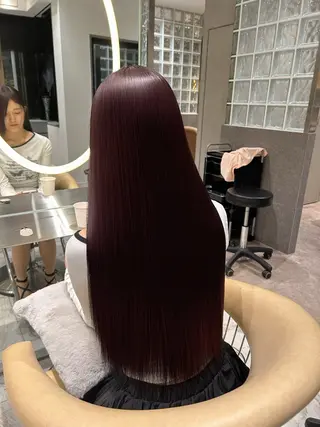 ロング 🥇KEN /レイヤー/艶カラーのヘアスタイル