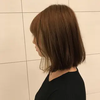 ショート カラー レイヤー・波巻き RYOSUKEのヘアスタイル