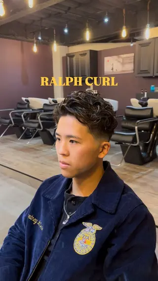ショート パーマ メンズ 🇺🇸外国人風ヘア 💈N.Yuto💈のヘアスタイル