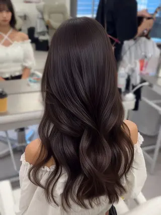 セミロング カラー ヘアアレンジ 顔周り&ミディアム 特化/池袋/kokiのヘアスタイル