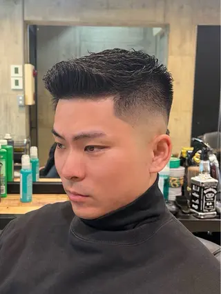 ショート メンズ BINGO HAIR WORKS 【ビンゴヘアワークス】所属・🎱メンズフェード 特化HYOGA🎱のヘアスタイル