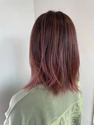 セミロング カラー 🔹TOMO🔹 圧倒的経験値🔹のヘアスタイル