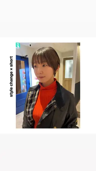 ショート カラー rewards成城学園前店所属・hiro【沿線で叶う 似合わせhair】のヘアスタイル