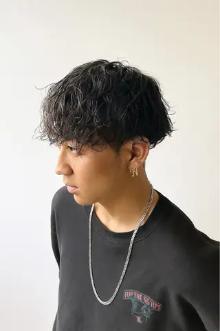 メンズ 山口稜太 メンズ/波巻きパーマのヘアスタイル