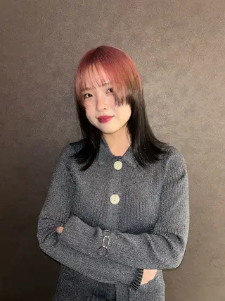 ミディアム カラー ☕️結【suii.】 ボブ/ヘアセット☕️のヘアスタイル