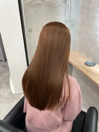 ロング 奥野碧🌈艶髪 /ダメージレスカラーのヘアスタイル