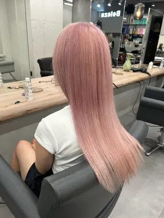 ロング Beleza 渋谷所属・Kazusa/渋谷/ エクステ/ハイトーンのヘアスタイル