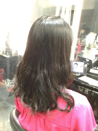 セミロング パーマ Annon プライベートサロンのヘアスタイル