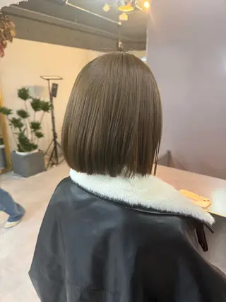 ミディアム カラー レイヤーカット 韓国風PAOのヘアスタイル