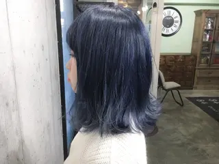 ミディアム カラー 北條 優輝のヘアスタイル