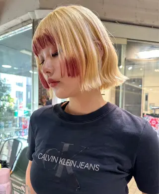 ミディアム カラー ユウ✩.*˚/メンズ 特化/シャドウパーマのヘアスタイル