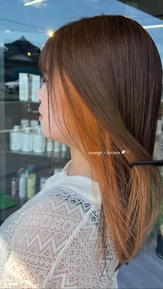 セミロング alu所属・alu yuinaのヘアスタイル