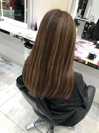 セミロング 岸 保奈美のヘアスタイル