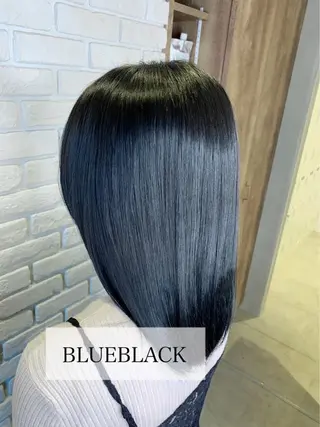 ミディアム カラー パーマ 髪質改善/縮毛矯正 艶カラー/珠聡のヘアスタイル