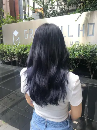 ロング カラー ボブ/縮毛矯正/ レイヤー/塚田のヘアスタイル