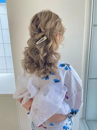 ロング 永井 瑞穂のヘアスタイル