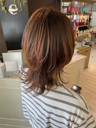 ミディアム Hair art chiffon 川口店所属・レディースカット💎 INA️🫧のヘアスタイル