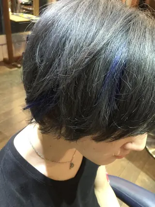 ショート ミディアム カラー メンズ 原宿サロン代表 デザインカラー伊藤卓のヘアスタイル