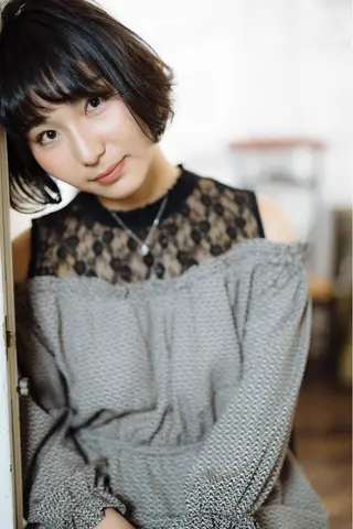 ショート カラー パーマ 板倉 花連 💌リピーター様へ↓のヘアスタイル