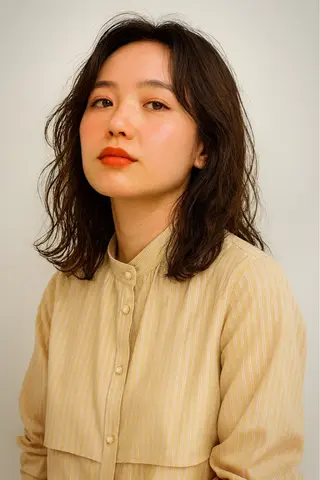 セミロング パーマ Hair Amaz! ～髪質改善～ 二子玉川所属・tomo     のヘアスタイル