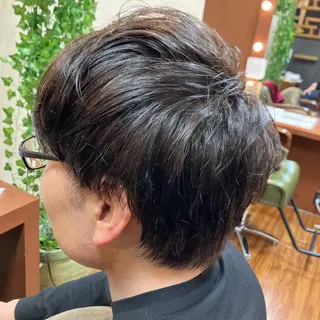 ショート カラー メンズ 平井 あおばのヘアスタイル