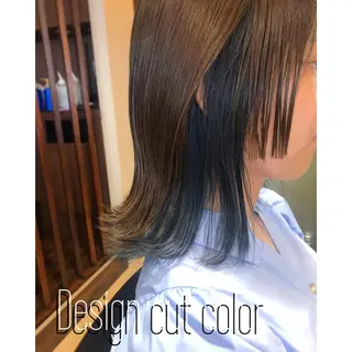 ミディアム カラー チーフデザイナー 若林　麻衣のヘアスタイル