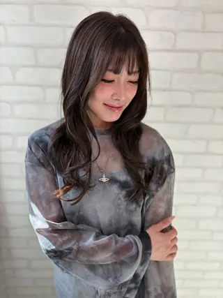 ロング カラー 透明感/韓国風 HIRARIのマツエク・マツパデザイン