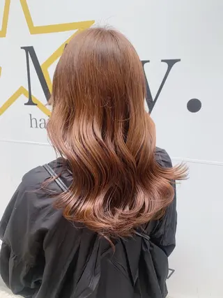 ロング カラー ヘアアレンジ ブリーチなし/ レイヤー🌿runaのヘアスタイル